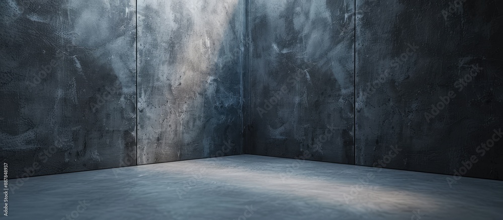Aufkleber background featuring an abstract wall corner suitable for copy space image