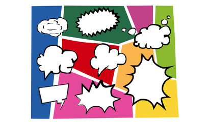 アメコミな吹き出し