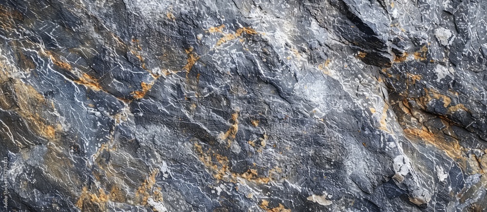 Poster Close up granite stone texture suitable for use as a copy space image