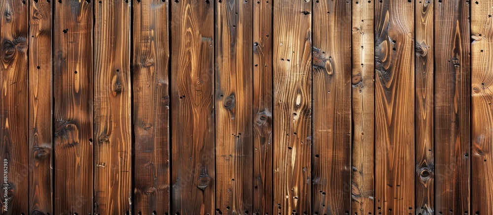 Fototapete Wooden planks background with a natural pattern ideal as a desktop wallpaper or for website design features copy space for adding text to the image