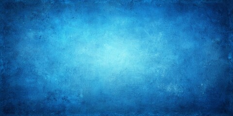 Fototapeta premium Bright center blue background with faint texture.Universal backdrop for any purpose