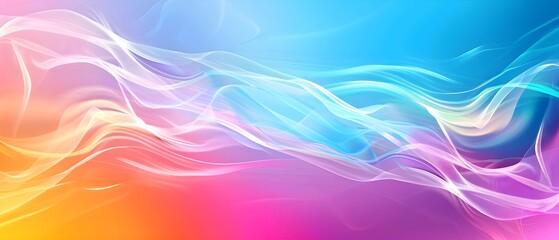 Obraz premium abstract background with colorful waves and a blurred effect.