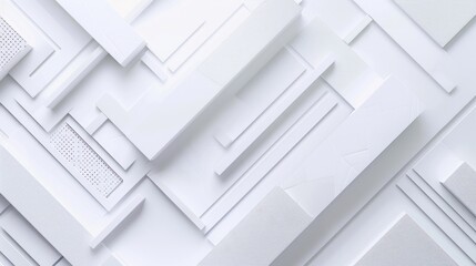 Abstract White Geometric Pattern