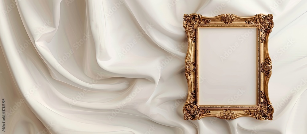 Aufkleber Picture frame on a white background with space for text. with copy space image. Place for adding text or design
