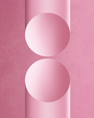 Podium background for display cosmetic products