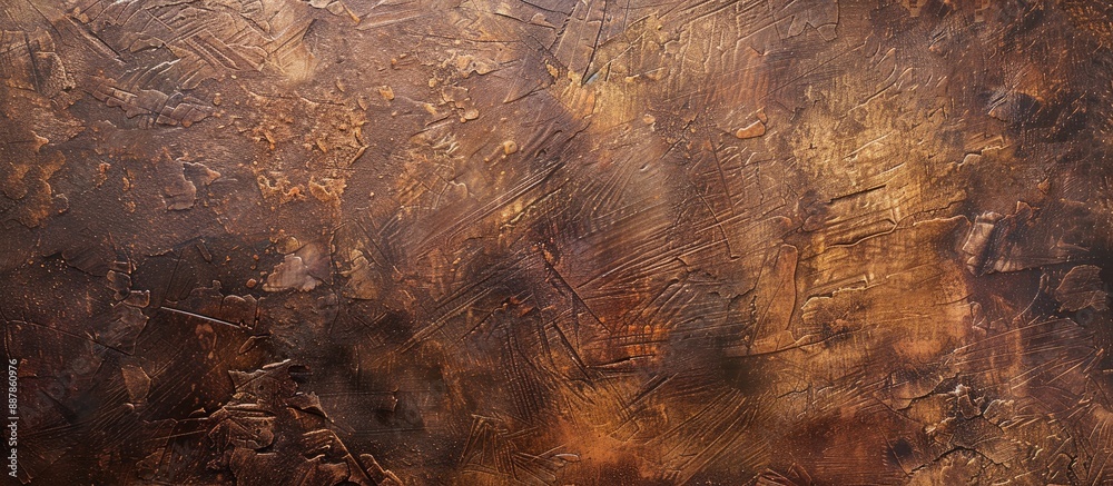 Aufkleber Canvas with a textured brown impasto finish ideal for displaying artwork and photographs with copy space image