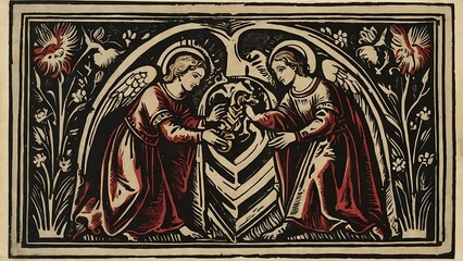  Angels of a cathredral