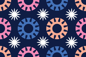 Cogs seamless pattern, technical background, vector illustration Design for Decor, Wallpapers, Wrapping, Clothing, Website