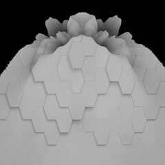 contemporary grunge style modern hexagonal pattern