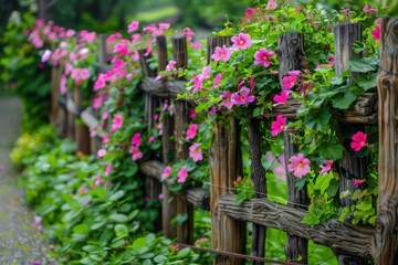 Fototapeta premium flowers in a garden