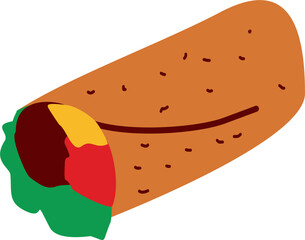 Mexican Food Set burrito