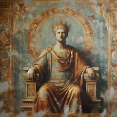 Obraz premium Regal Majesty: Portrait of a Noble King.