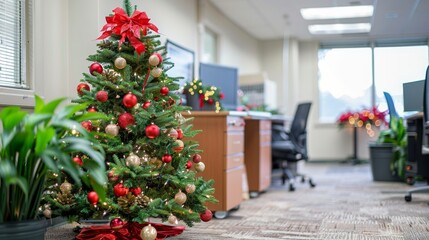 Obraz premium Office Holiday Festivities