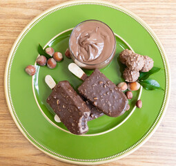 Sorvete chocolate avelã