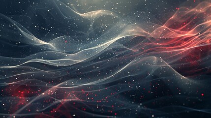 Fototapeta premium Background with navy grey textures red white lines and particles