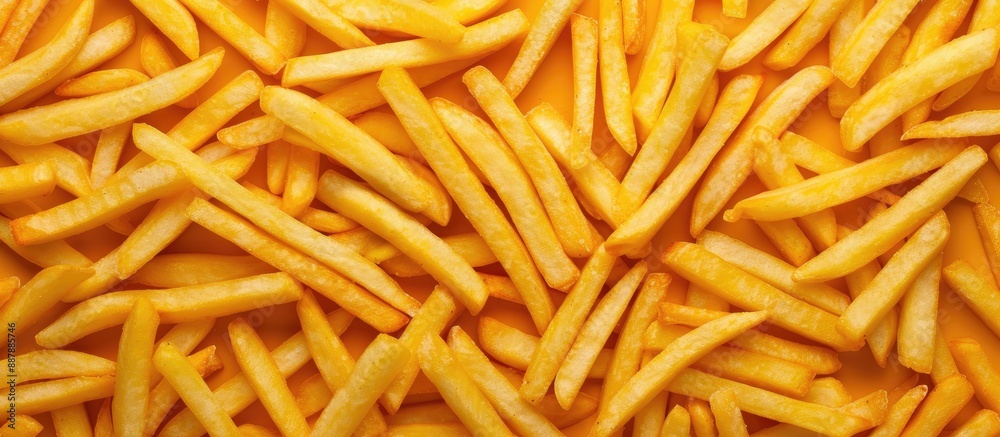 Poster the texture of french fries is suitable for a copy space image
