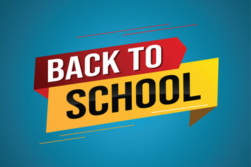 back to school word concept vector illustration with modern 3d style for store big sale landing page template ui web mobile app poster banner flyer background gift card coupon label wallpaper

