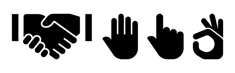 PNG simple flat icon  cut out element set