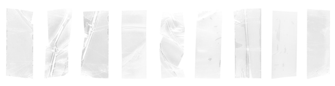 Wrinkled clear textured tape set