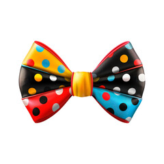 Funny bow tie. Isolated on transparent background. 