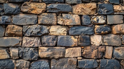 Fototapeta premium A wall made of sturdy bricks