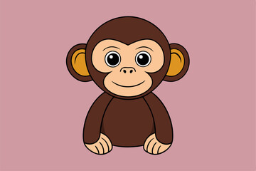 Stunning Chimpanzee Graphic Design Vector Element for Creative Projects, Perfect for digital and print use.