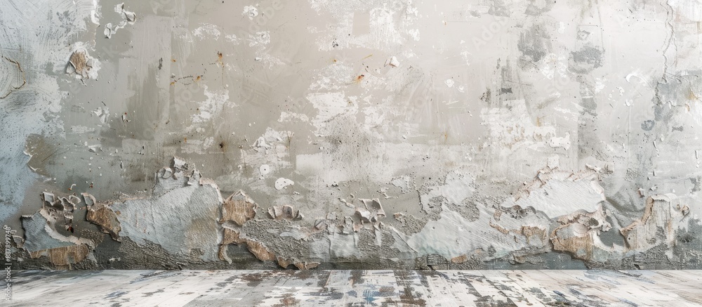 Poster interior walls adorned with scratchy decorations and white paints providing a fresh look in the room