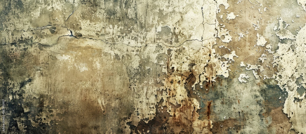 Aufkleber conceptual grunge wall banner with a vintage touch showcasing a textured old cement or stone surface