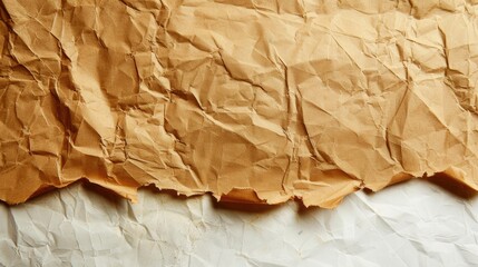 Obraz premium Background with space for text or image on white and brown paper