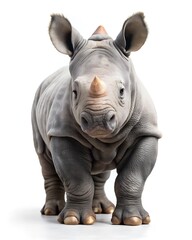 Fototapeta premium rhinoceros isolated on white