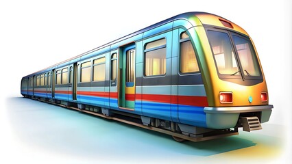 Illustration of high speed train