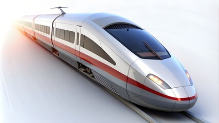 Fototapeta premium Illustration of high speed train