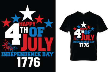 Happy 4th of July Independence Day 1776 - USA Independence Day T-Shirt