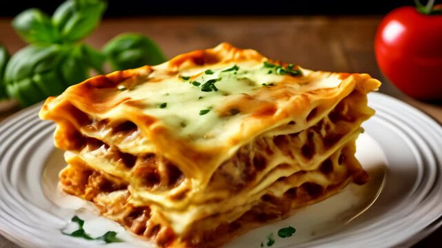  Delicious lasagna ready to be savored