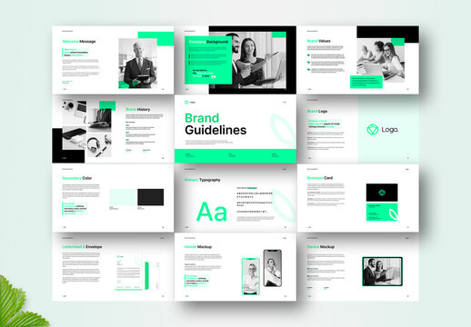 Brand Guideline Presentation Layout Template