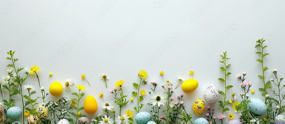 Aufkleber traditional easter decorations on a white background for a greeting card sale or invitation with amp