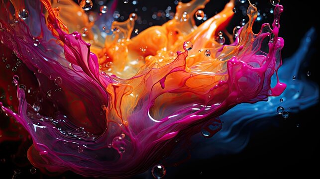 Paint Splash 8k Desktop Wallpaper. 