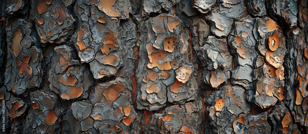 Aufkleber Tree background with an unfinished texture perfect for advertising or as a backdrop with copy space image