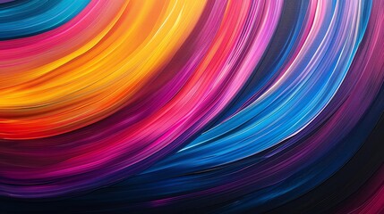 colorful wavy lines geometric background
