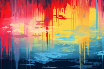 Obraz premium Ikat Material Structure Background - Generative AI