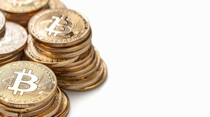 bitcoin tokens background