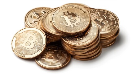 bitcoin tokens background