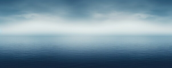 Obraz premium Sea ripple water in misty morning. Norwegian landscape with thick fog on beautiful lake. Nature, ecology, eco tourism. Travel and vacation concept