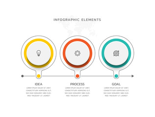 Vector infographics business template design