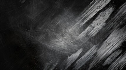 Naklejka premium Abstract black and white brush strokes texture background featuring dynamic lines and modern artistic design.