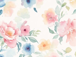 watercolor floral background wallpaper texture