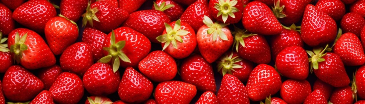 a pile of strawberries