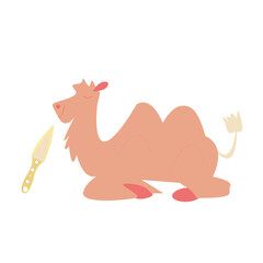 Islamic ramadan vector illustration, prayer equipment