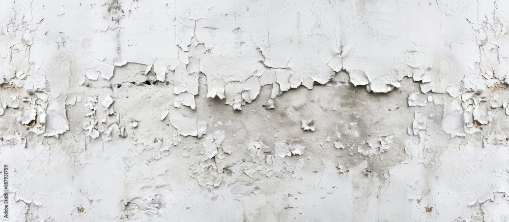 Wall mural A weathered white wall with textural imperfections providing ideal copy space for images