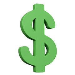 Cartoon 3D icons of money